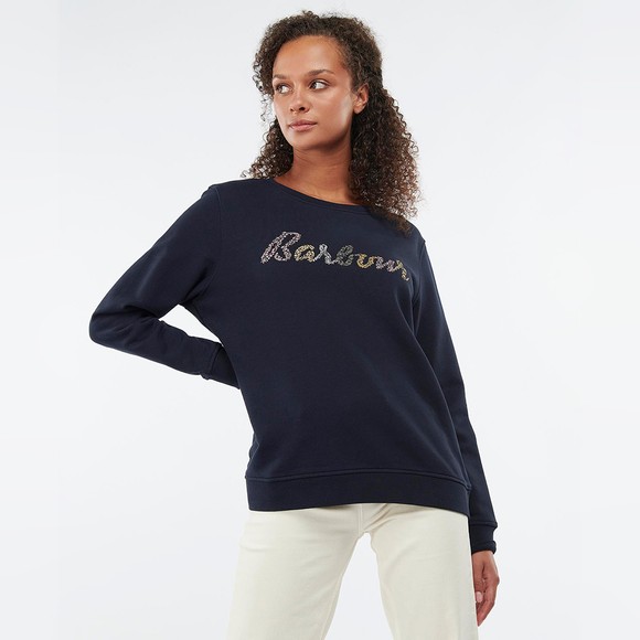 Barbour Lifestyle Womens Blue Lyndale Sweatshirt #2