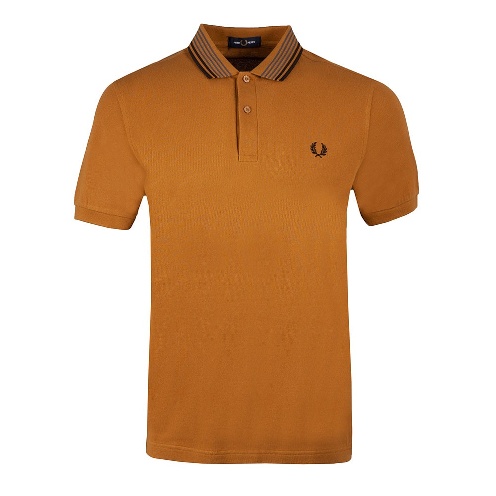 Striped Collar Polo Shirt