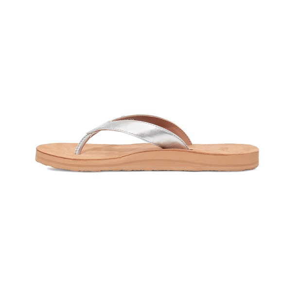 Ugg Womens Grey Tawney Logo Flip Flop #3