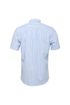 Fynch Hatton Mens Blue S/S Stripe Shirt