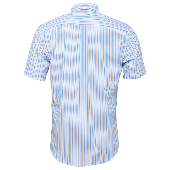Fynch Hatton Mens Blue S/S Stripe Shirt main image