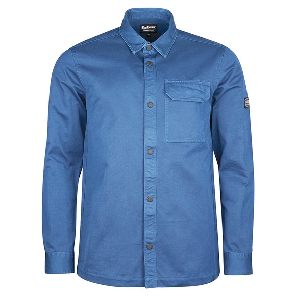 Barbour International Mens Blue Pursuit Overshirt main image