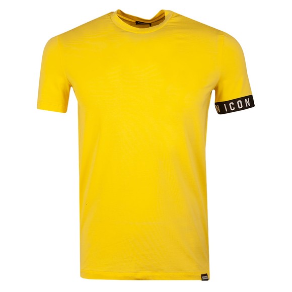 Dsquared² Mens Yellow Icon Sleeve T Shirt #1