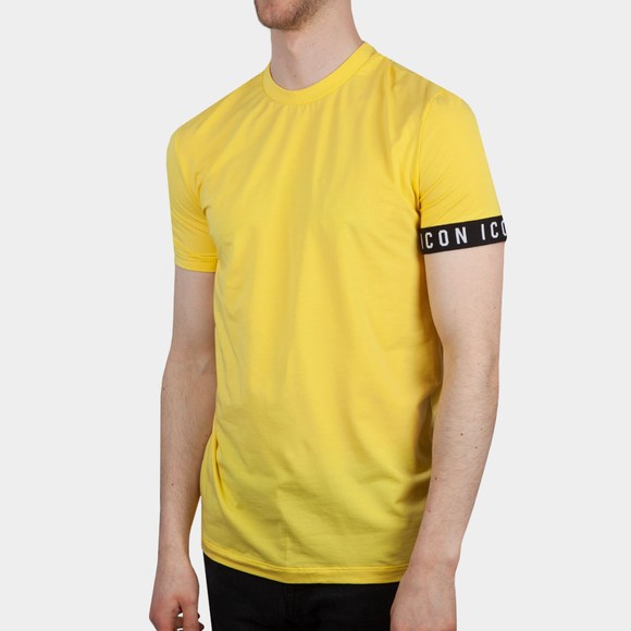 Dsquared² Mens Yellow Icon Sleeve T Shirt #2