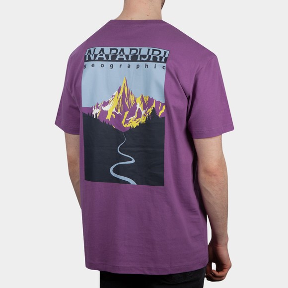 Napapijri Mens Purple Quintino T-Shirt #4