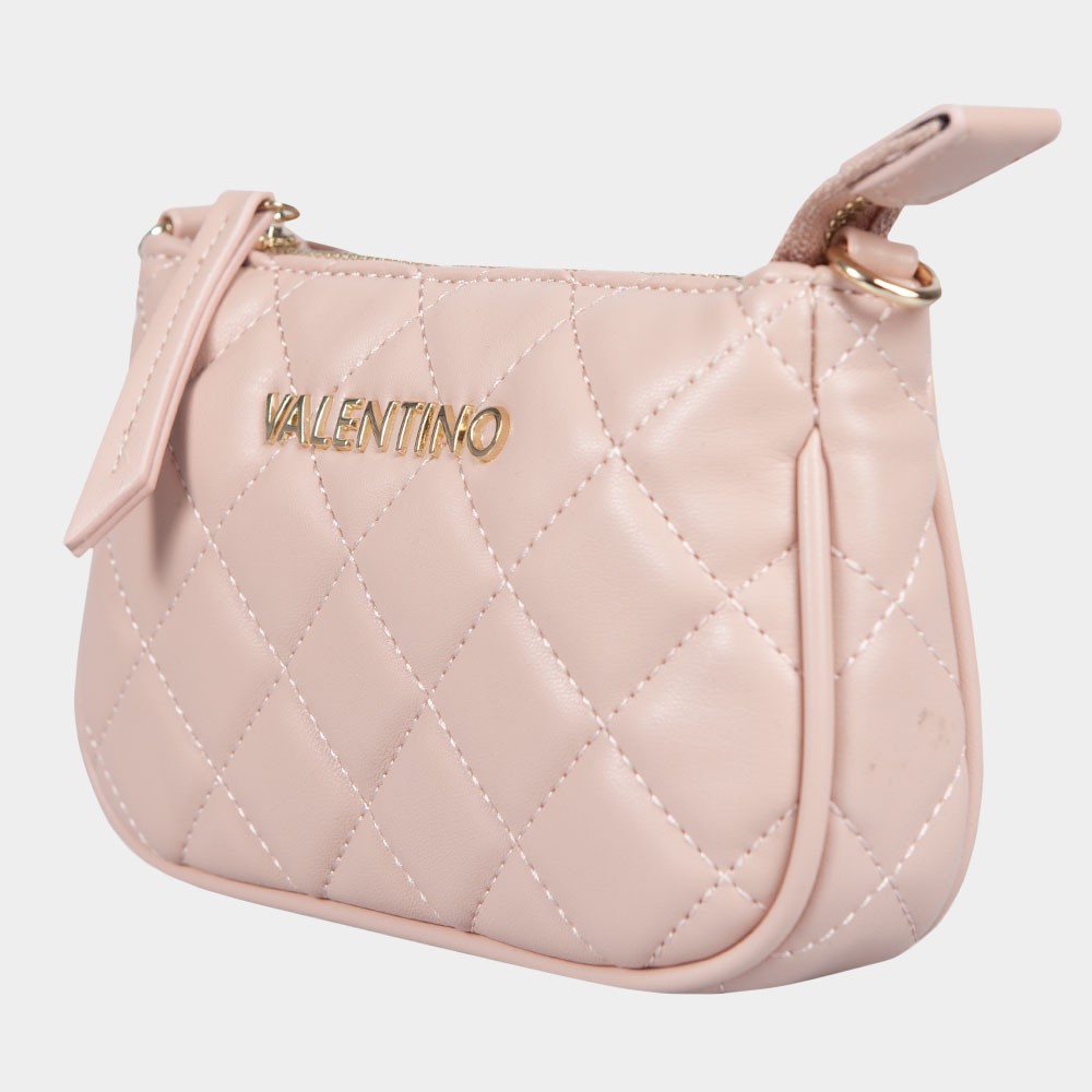 Valentino ocarina quilted crossbody bag with chain strap in red