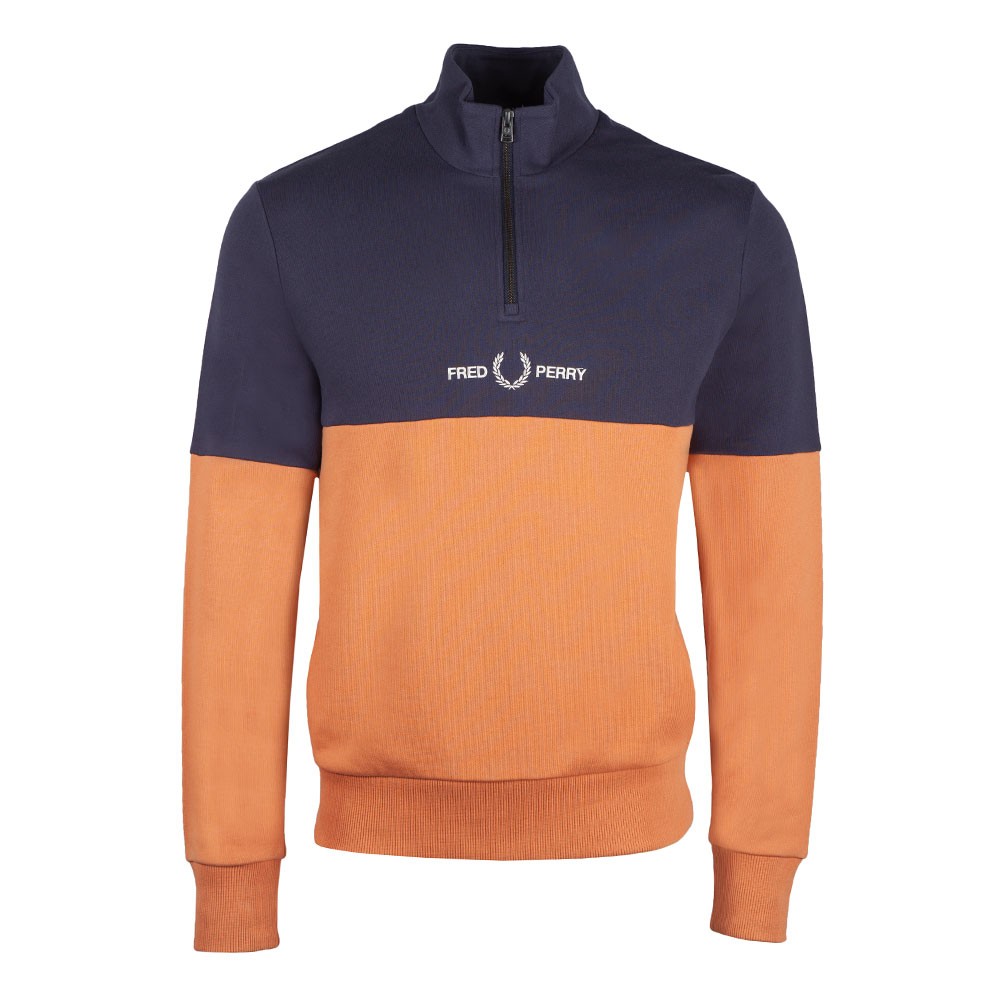 【おすすめアイテム】FRED PERRY Colour Block Half Zip Sweat Fred Perry Colour Block Half Zip Sweatshirt | Oxygen Clothing