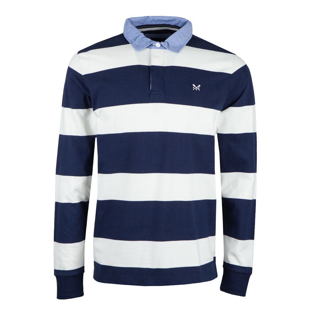 Mens Blue Chambray Rugby Shirt
