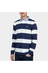 Crew Clothing Company Mens Blue Chambray Rugby Shirt