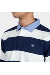 Crew Clothing Company Mens Blue Chambray Rugby Shirt
