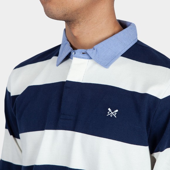 Crew Clothing Company Mens Blue Chambray Rugby Shirt main image