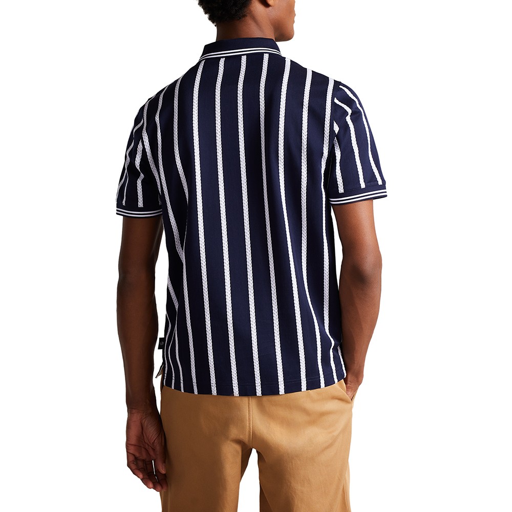 Ted Baker Kimbell Striped Polo Shirt | Masdings