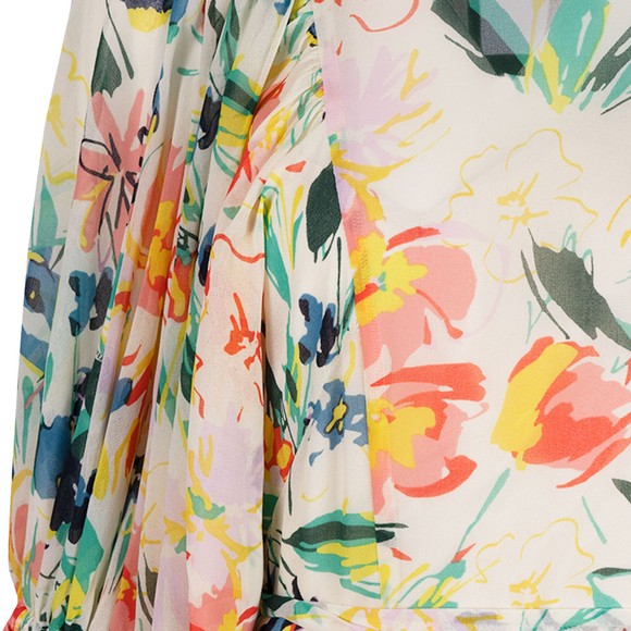 Ted Baker Womens White Kiyrie Balloon Sleeve Maxi Dress #2