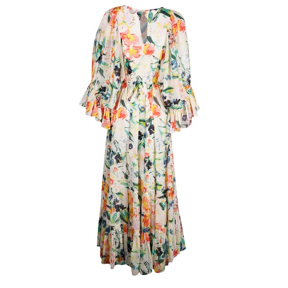 Ted Baker Womens White Kiyrie Balloon Sleeve Maxi Dress #3