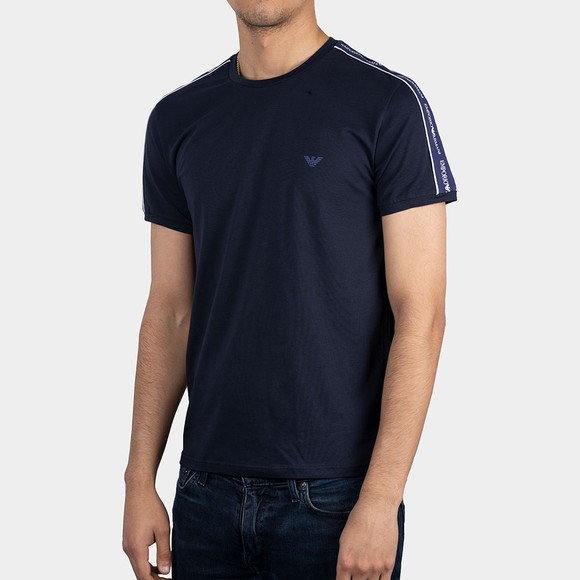 Emporio Armani Mens Blue Shoulder Tape Stretch T Shirt main image