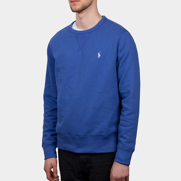 Polo Ralph Lauren Mens Blue Fleece Crew Neck Sweatshirt #2