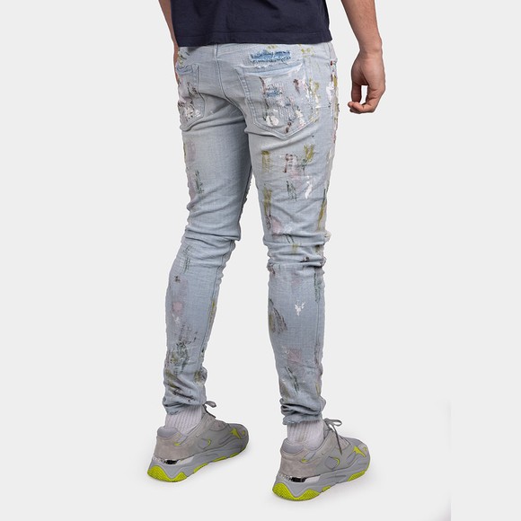 Purple Brand Mens Blue Dirty Repair Jean #3