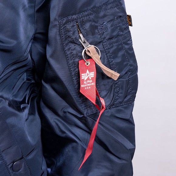 Alpha Industries Mens Blue MA1 Padded Bomber Jacket main image