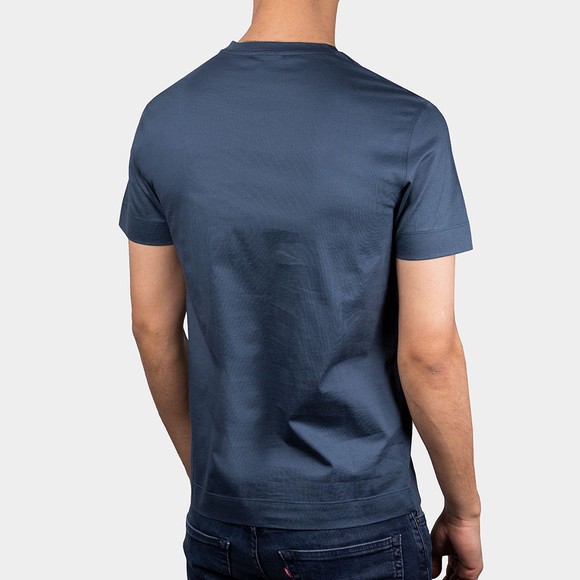 Emporio Armani Mens Blue 3L1TFK Centre Logo T-Shirt main image