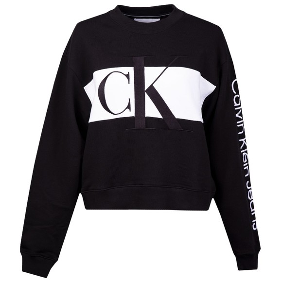 Calvin Klein Jeans Womens Black Blocking Sweatshirt main image