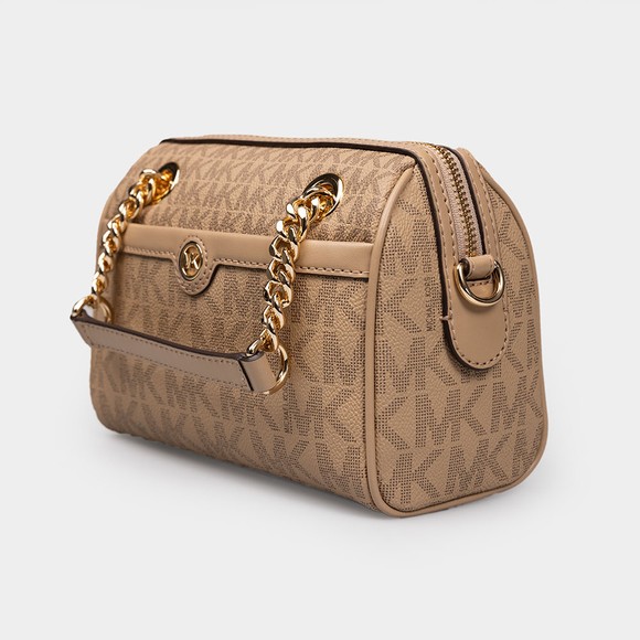 Michael Kors Womens Brown Blaire Extra Small Logo Satchel main image