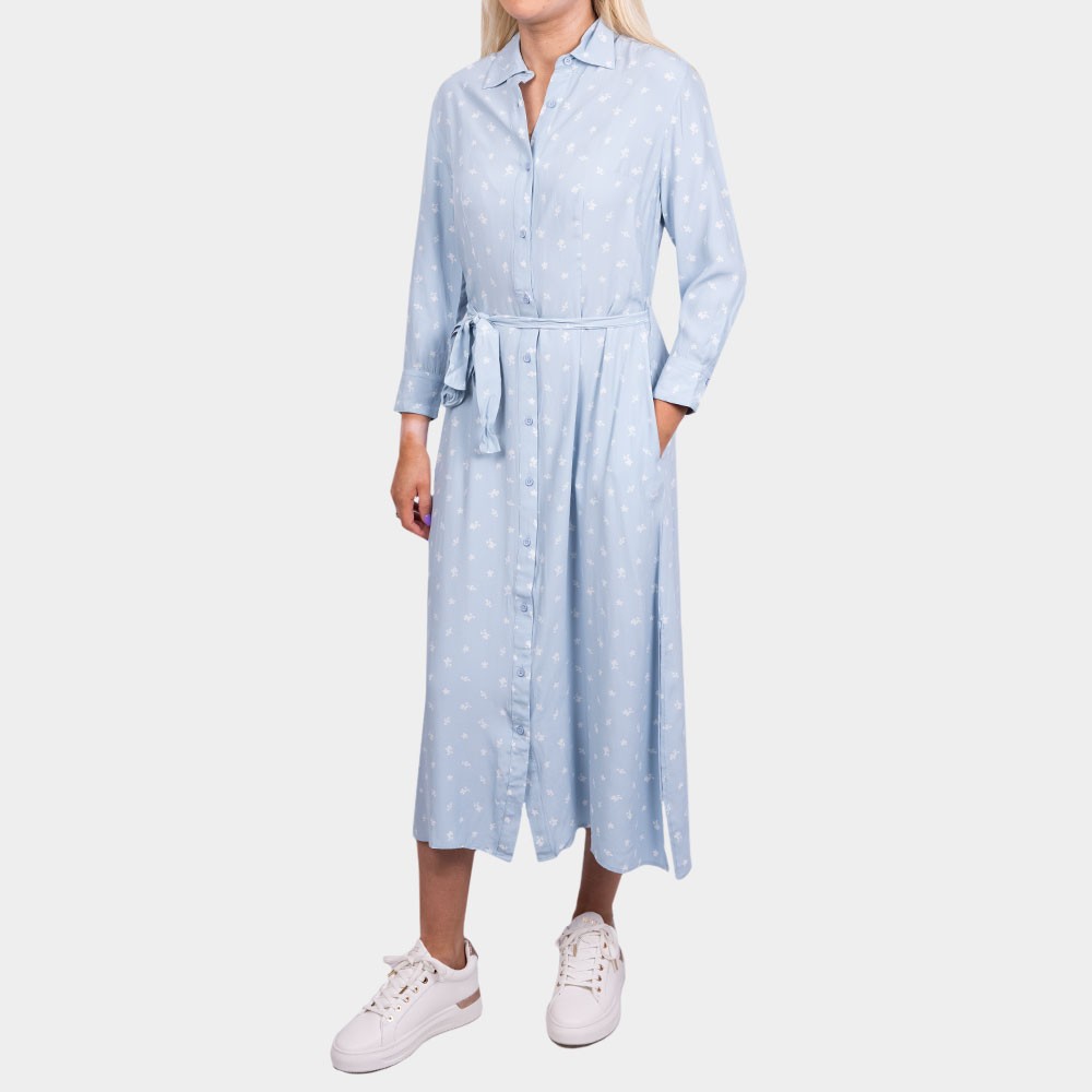 sachin and babi light blue dress French Connection Biton Embroidered Puff Sleeve Mini main image 0