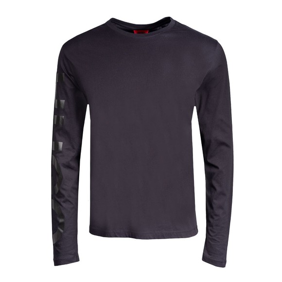 HUGO Mens Black Demeos LS T Shirt main image