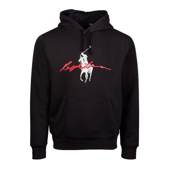 Polo Ralph Lauren Mens Black Signature Big Pony Hoody #1