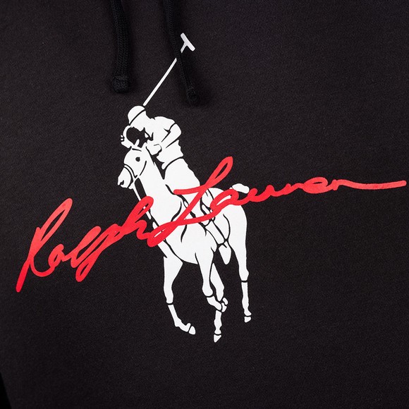 Polo Ralph Lauren Mens Black Signature Big Pony Hoody #2