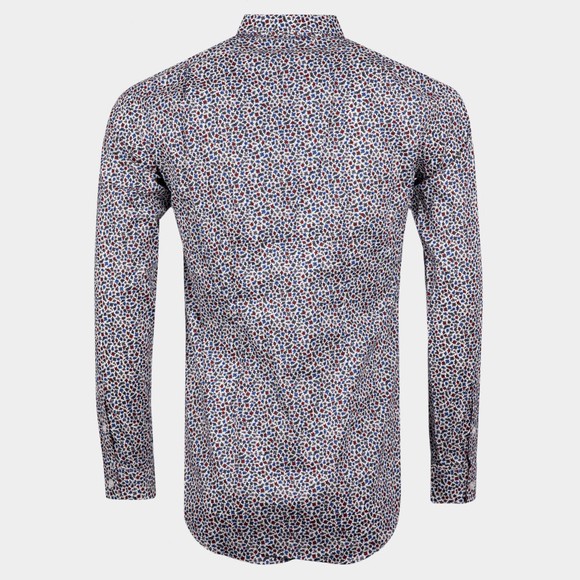 PS Paul Smith Mens White Tailored Fit Flower Pattern Shirt main image