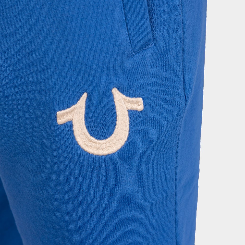 True Religion Raised Emb HS Sweat Short Oxygen Clothing