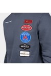 Mercier Mens Blue Hybrid Badge Crew Sweatshirt