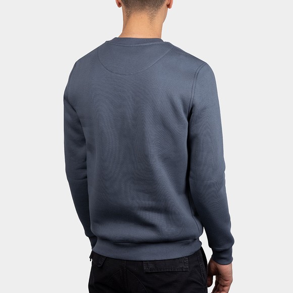 Mercier Mens Blue Hybrid Badge Crew Sweatshirt main image