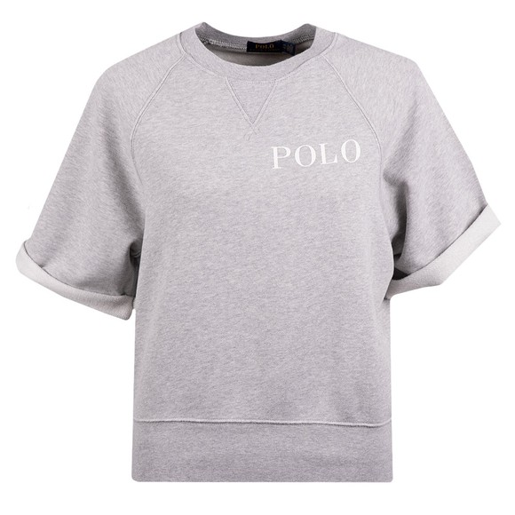 Polo Ralph Lauren Womens Grey Chest Logo Round Neck Sweatshirt #1