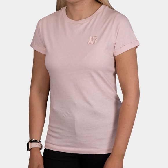 HUGO Womens Pink The Slim Tee 18  #2
