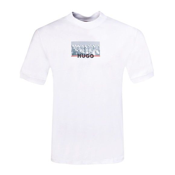 HUGO Mens White Dilliam T-Shirt