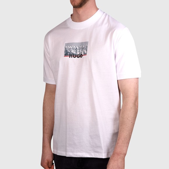 HUGO Mens White Dilliam T-Shirt main image