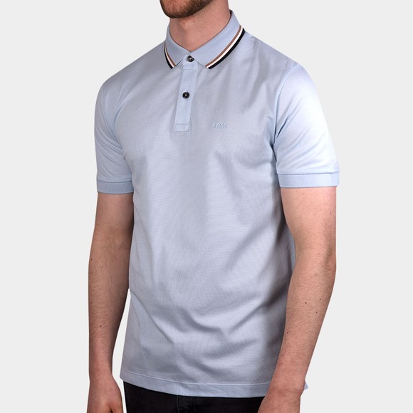 BOSS Mens Blue Formal Pack 27 Tipped Polo Shirt #2