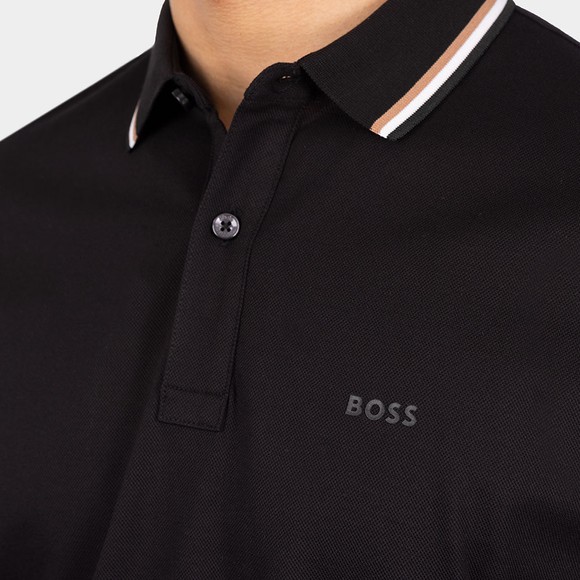 BOSS Mens Black Formal Pack 27 Tipped Polo Shirt #3