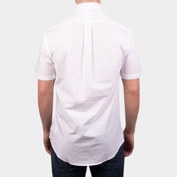 Polo Ralph Lauren Mens White Slim Fit Stretch Poplin Short Sleeve Shirt #4