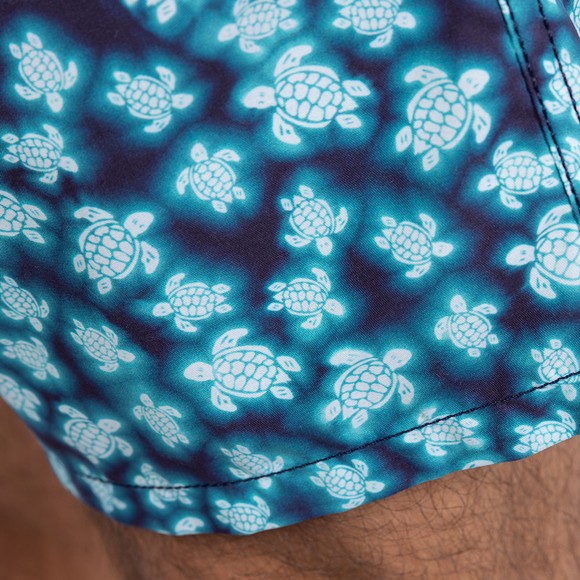 Vilebrequin Mens Blue Blurred Turtle Swim Short #4
