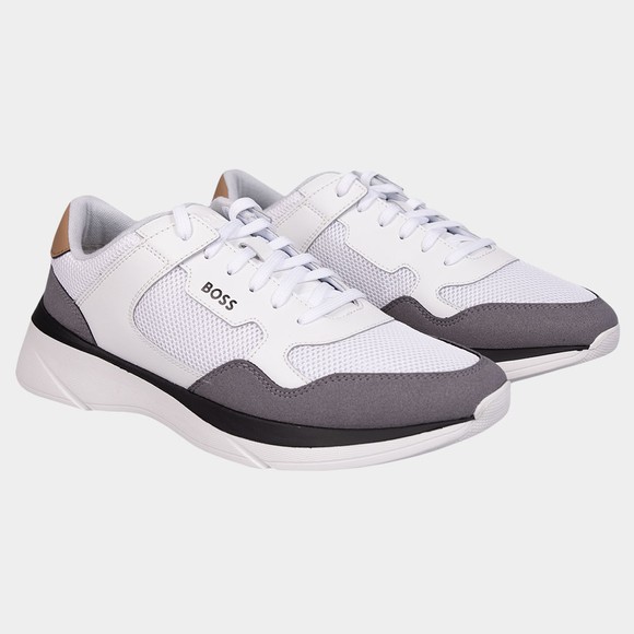 BOSS Mens Off-White Dean MEMX Runner