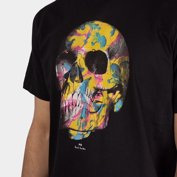 PS Paul Smith Mens Black Skull T-Shirt #3