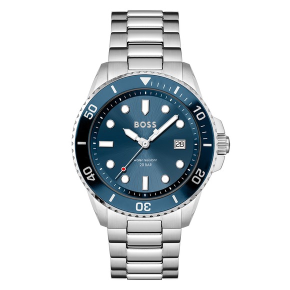 BOSS Mens Grey Ace Watch #1