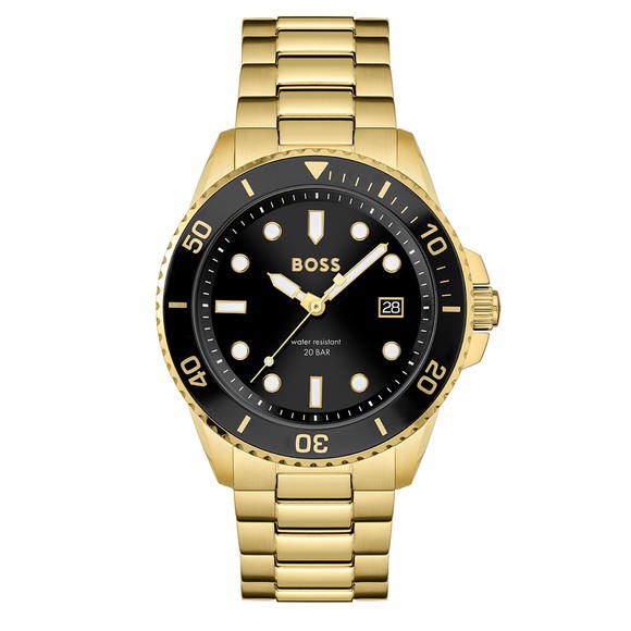 BOSS Mens Gold Ace Watch main image
