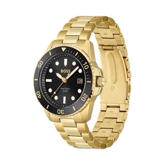 BOSS Mens Gold Ace Watch main image