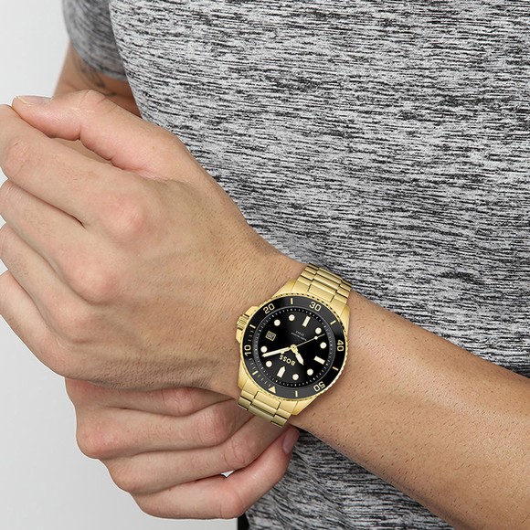 BOSS Mens Gold Ace Watch main image