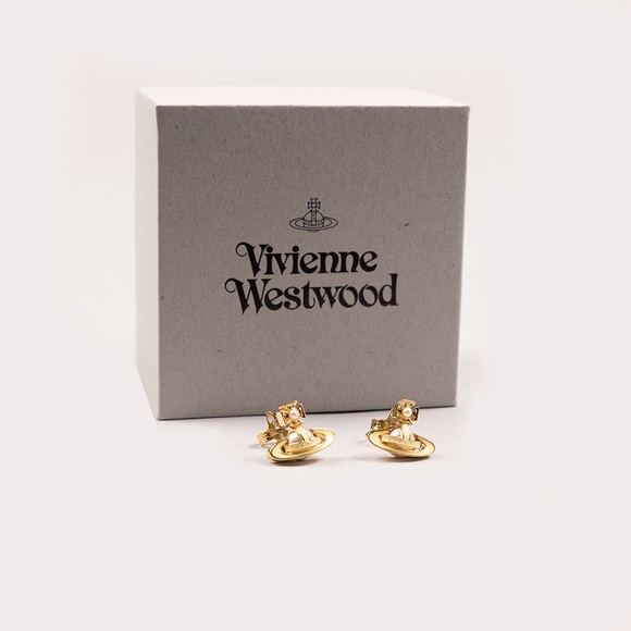 Vivienne Westwood Womens Gold Simonetta Bas Relief Earrings main image