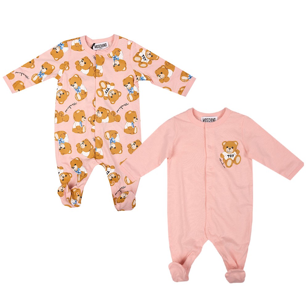 Bear 2 Pack Babygrow
