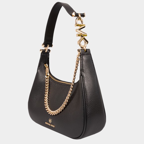 Michael Kors Womens Black Piper Small Leather Shoulder Bag #2